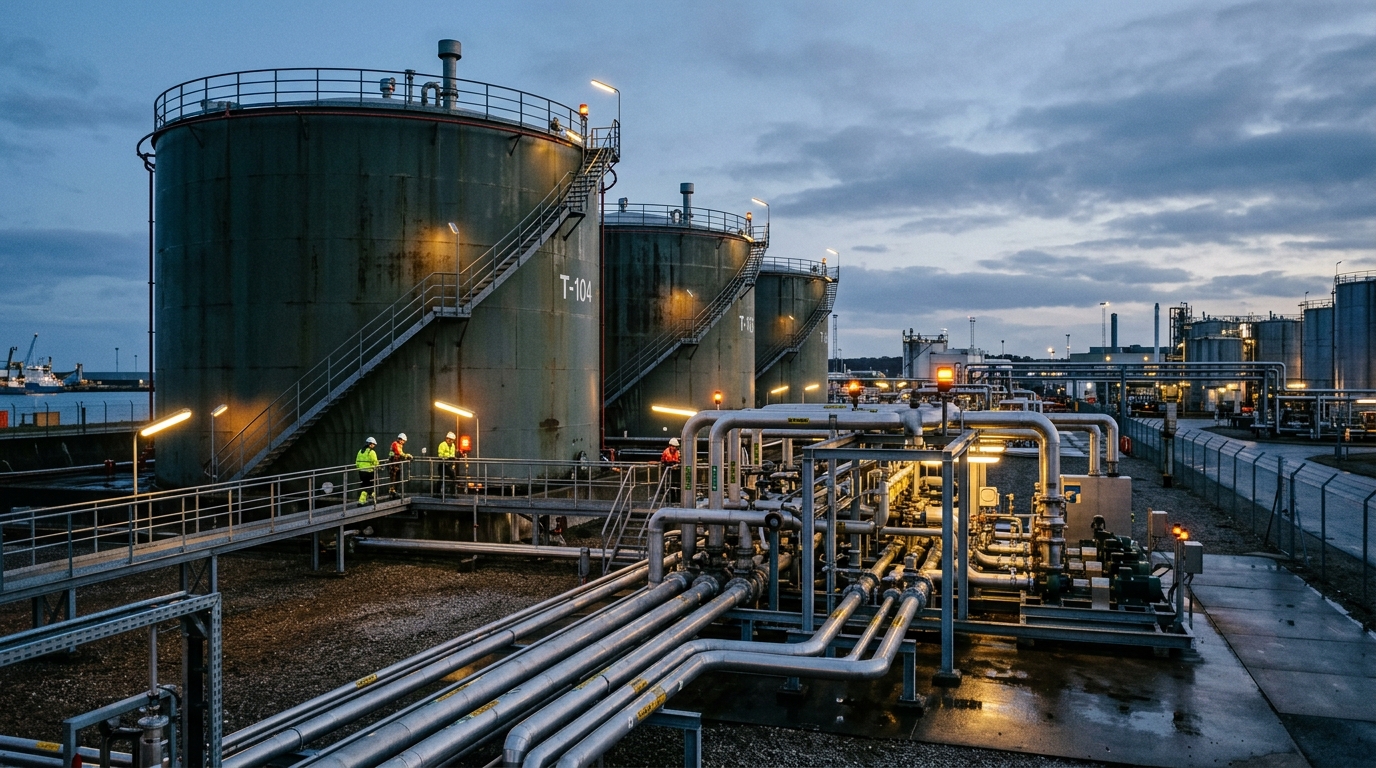 Atmospheric storage tanks monitored by Updem